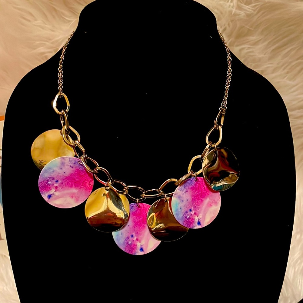 Beautiful necklace with matching earrings just in time for Easter